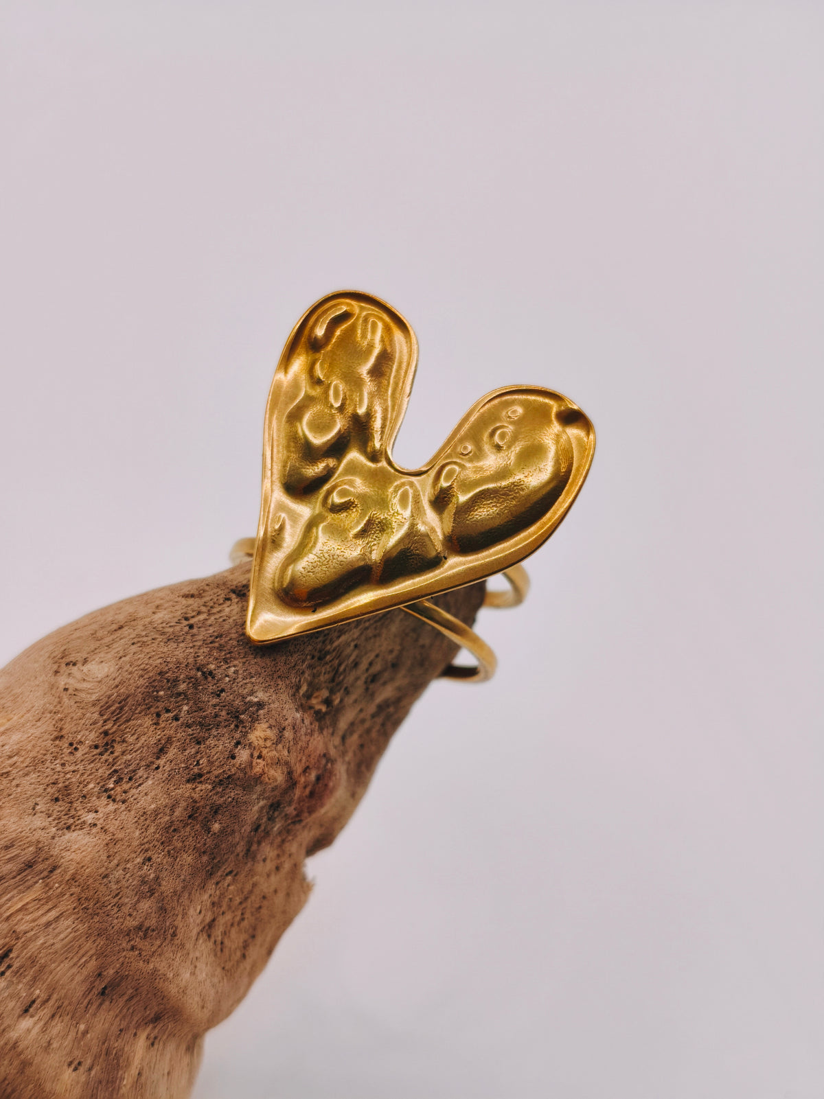 Bague Coeur Martelée