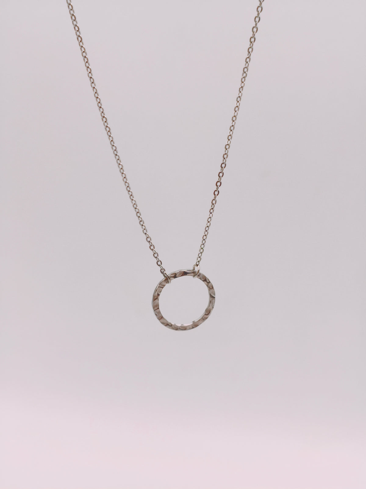 Collier Simple Anneau Argenté