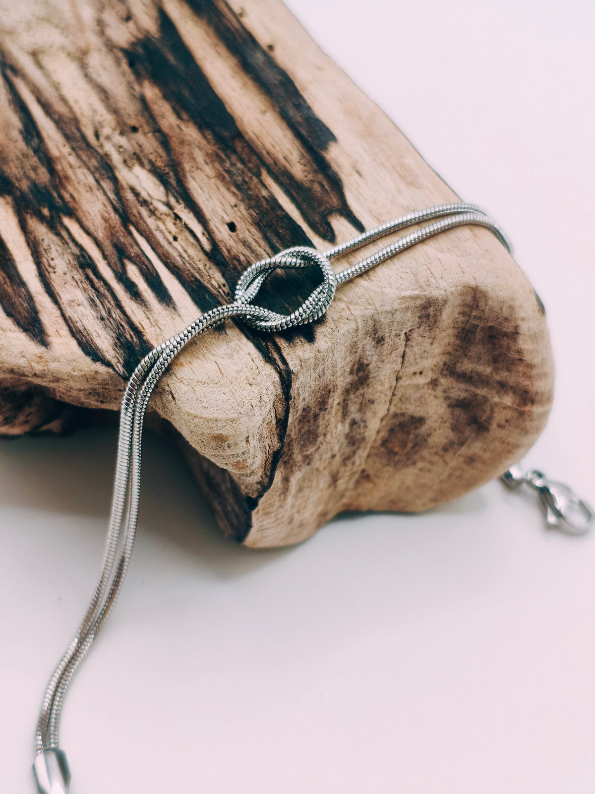 Bracelet Noeud Double Argenté