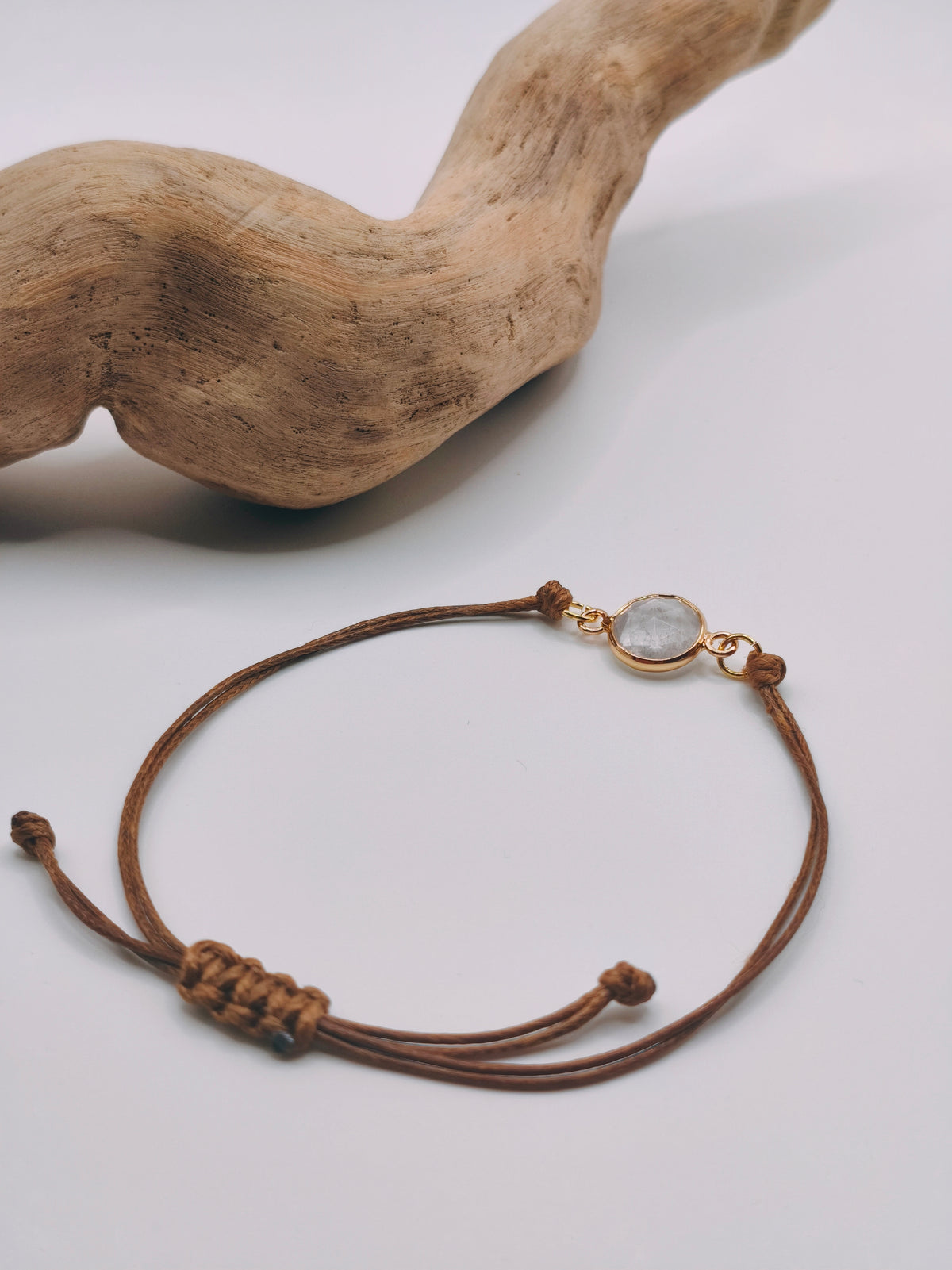 Bracelet Artisanal Cristal Blanc
