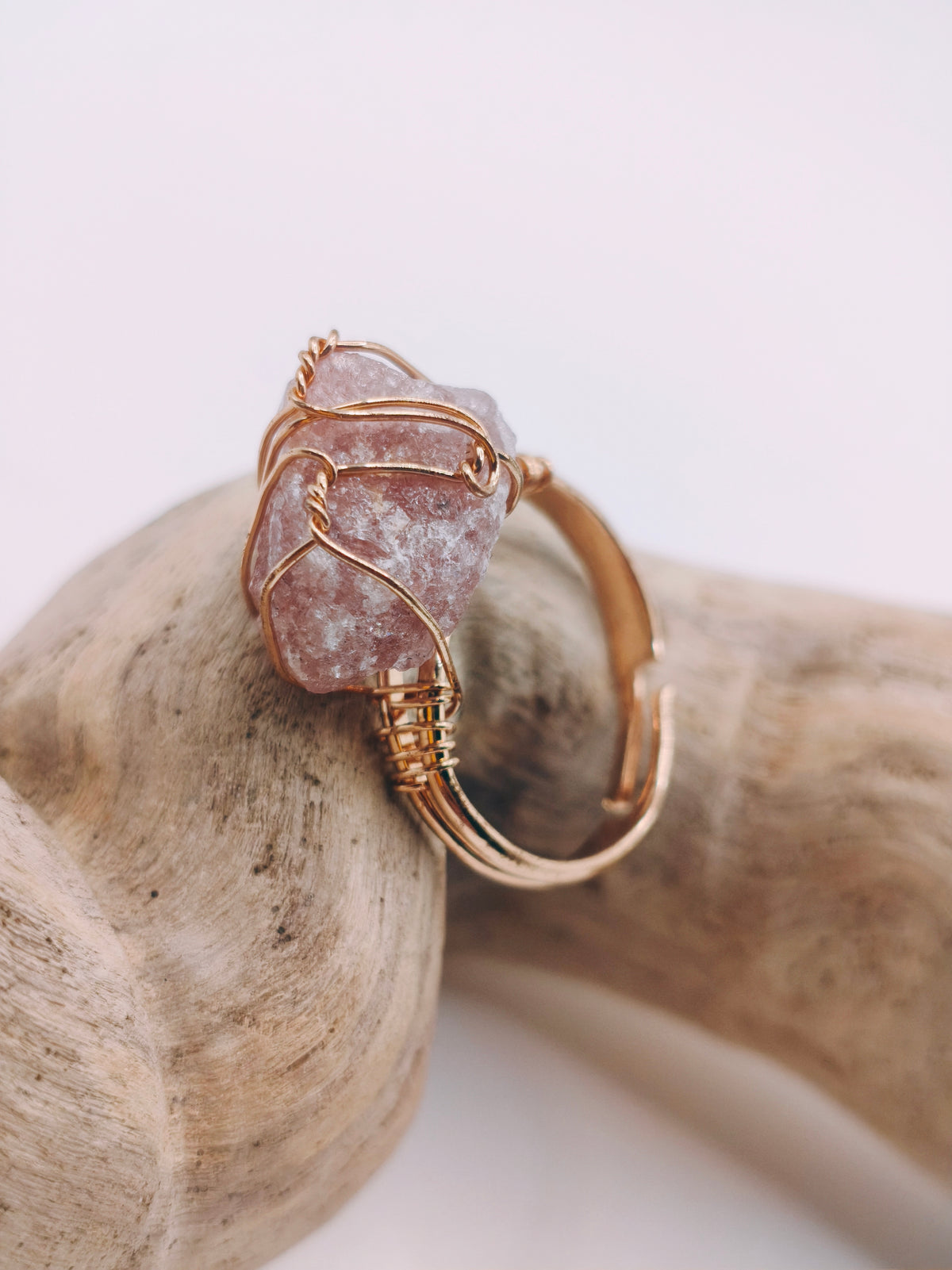 Bague Quartz Rose