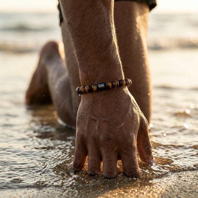 Bracelet Elastique Oeil du Tigre