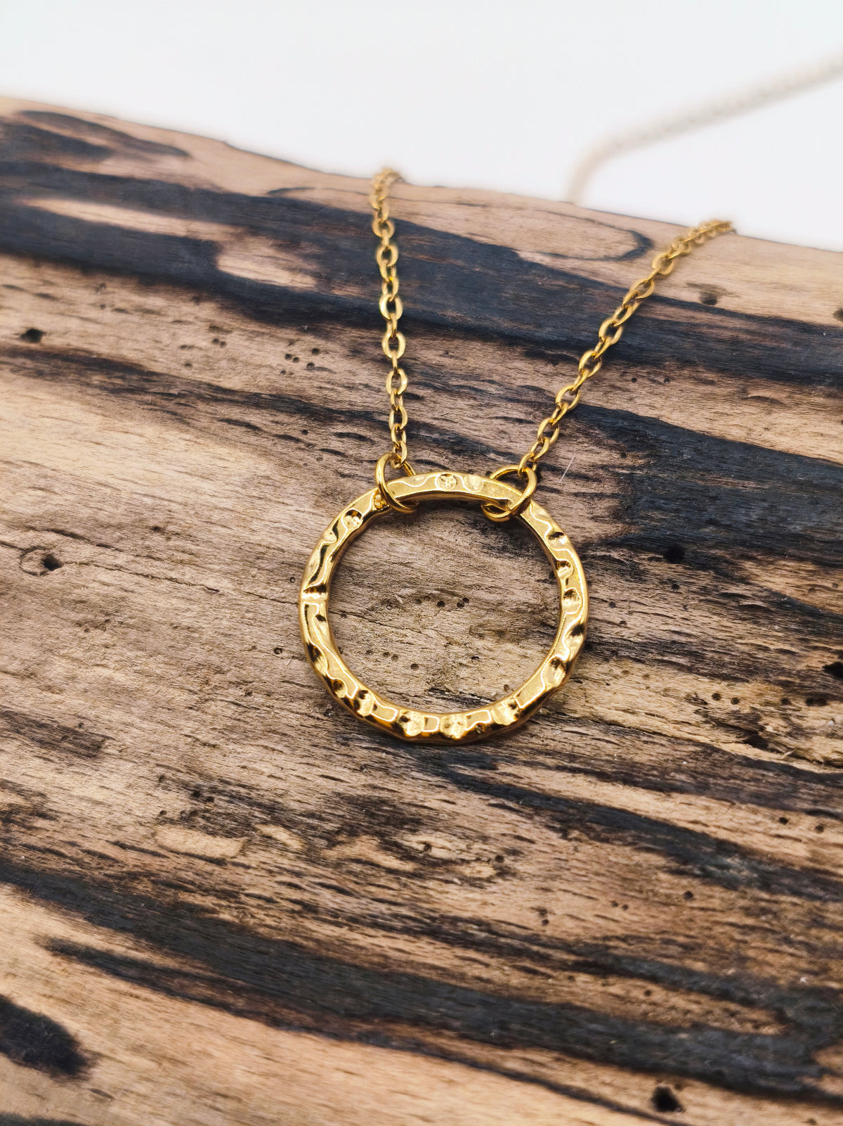 Collier Double Anneaux Barre