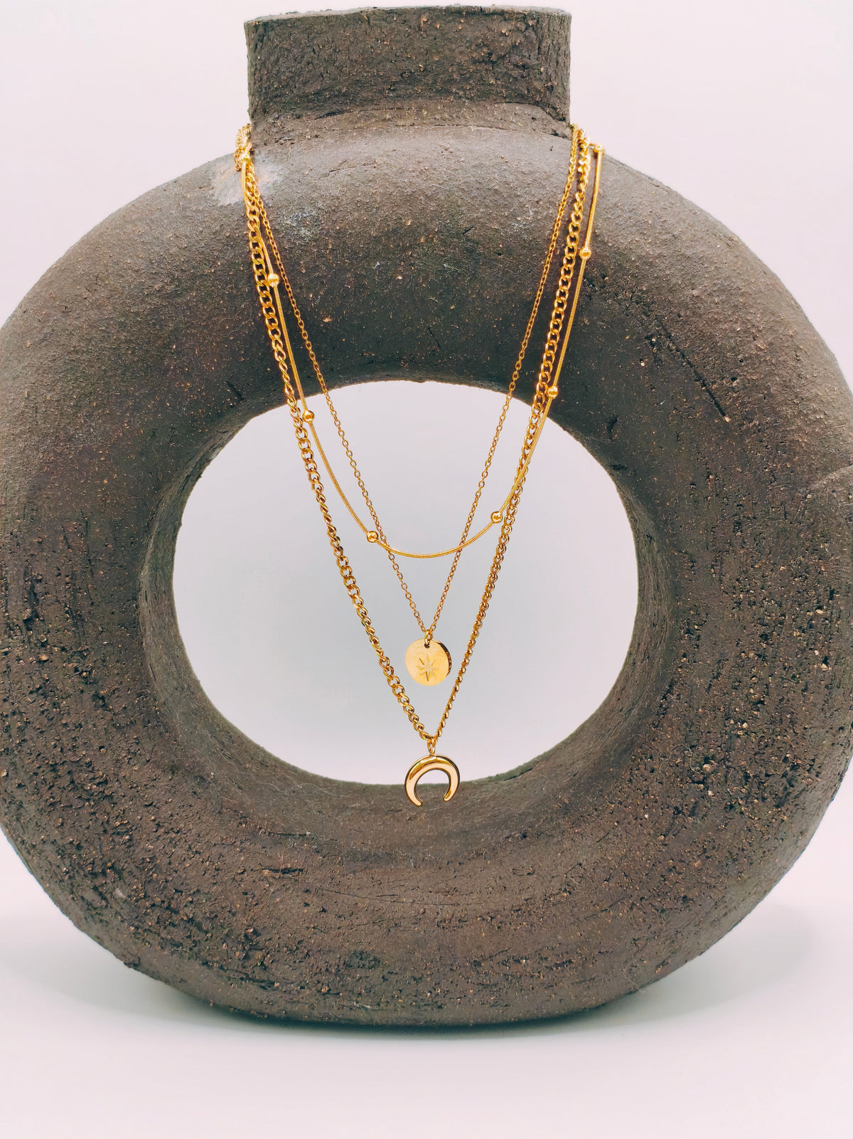 Collier Triple Lune