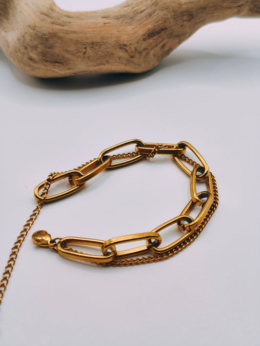 Bracelet Double Chaines