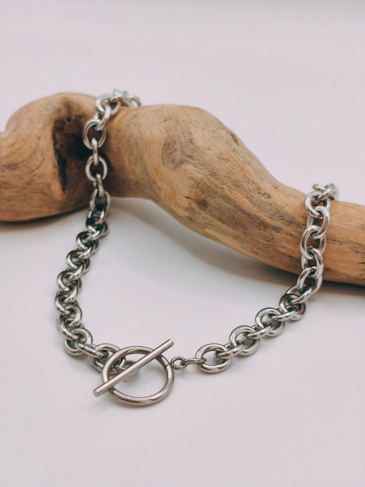 Collier Grosse Chaîne Argenté