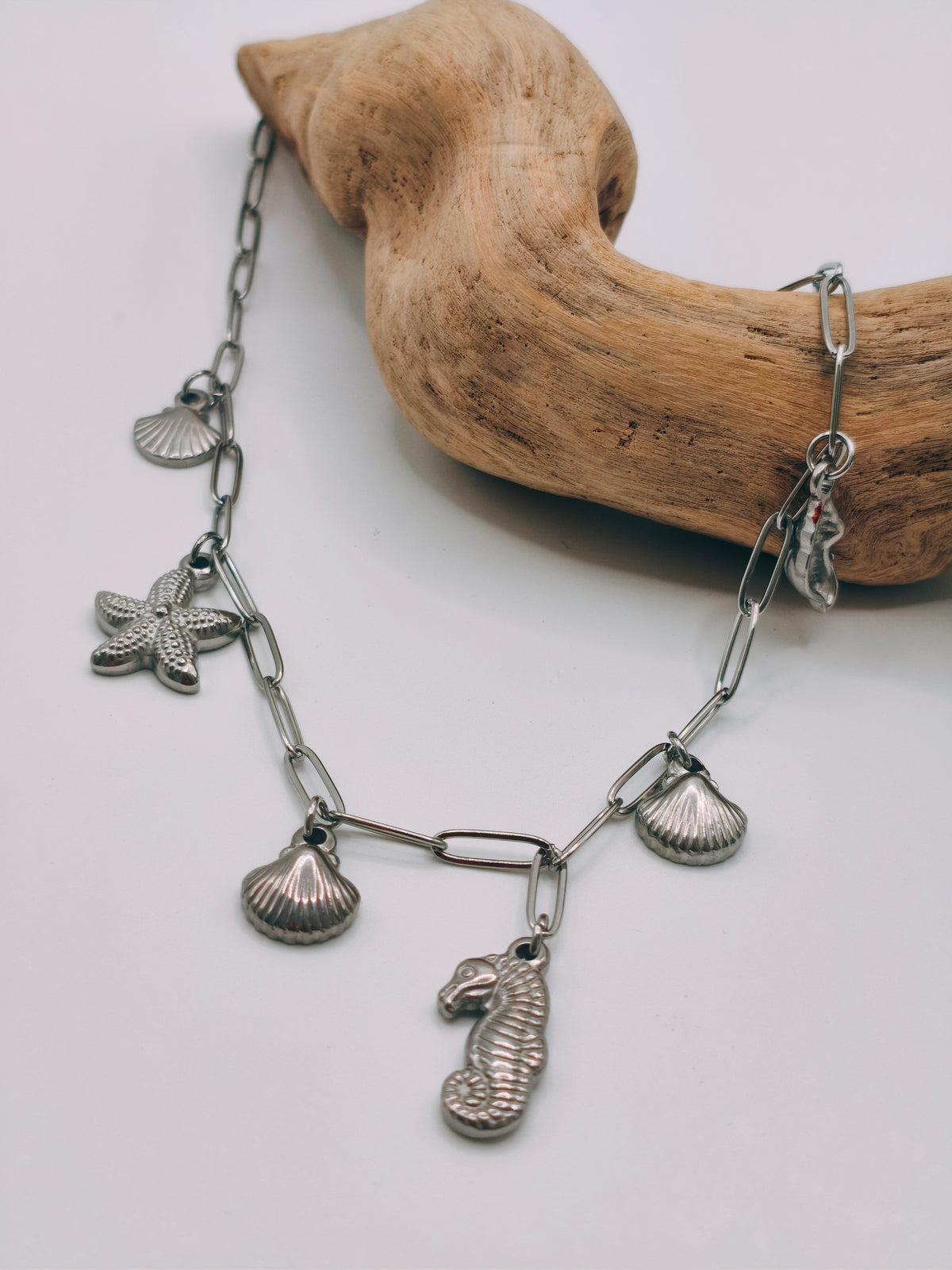 Collier Charmes Plage Argenté