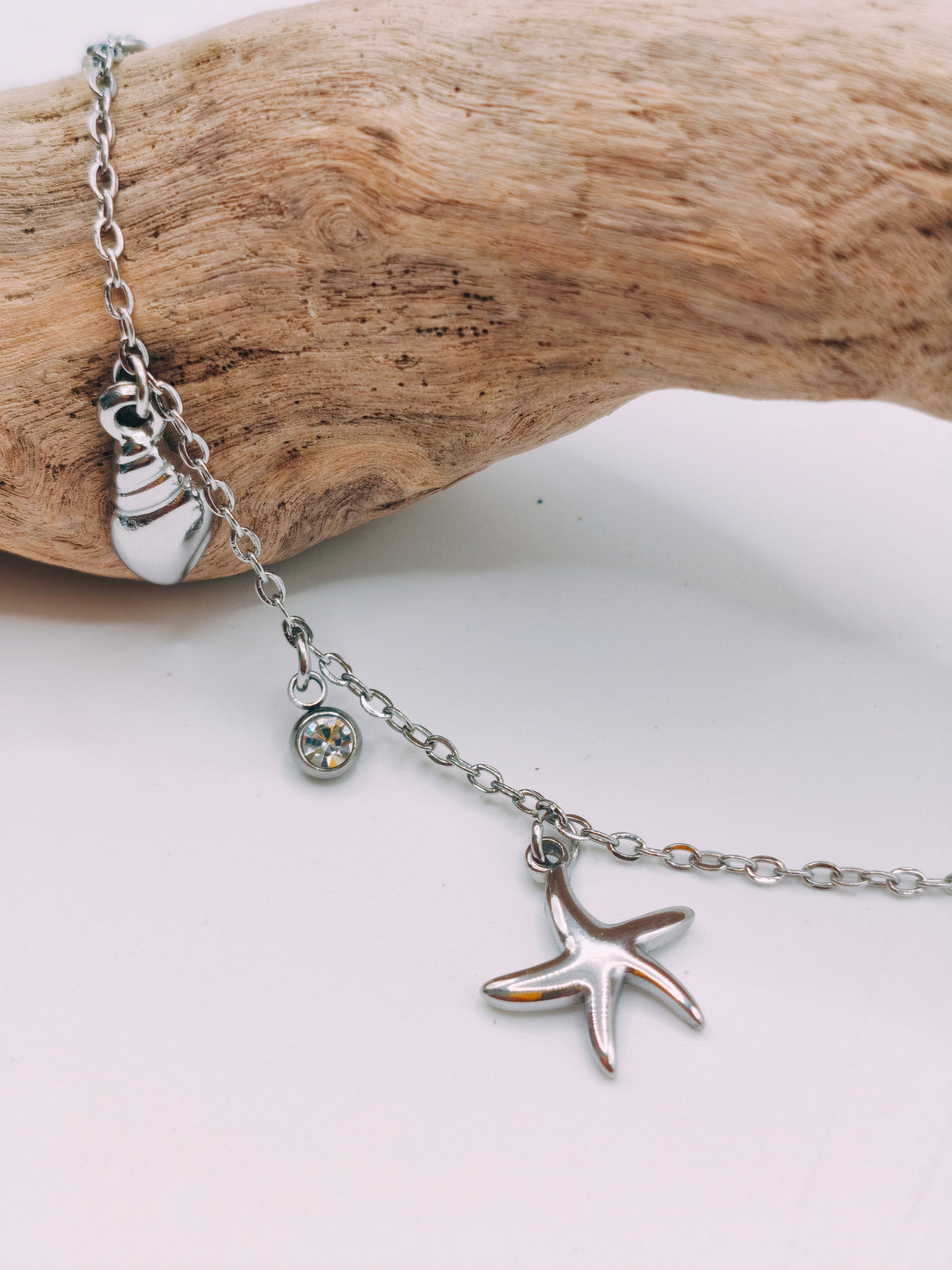 Bracelet Fin Charmes Plage Argenté
