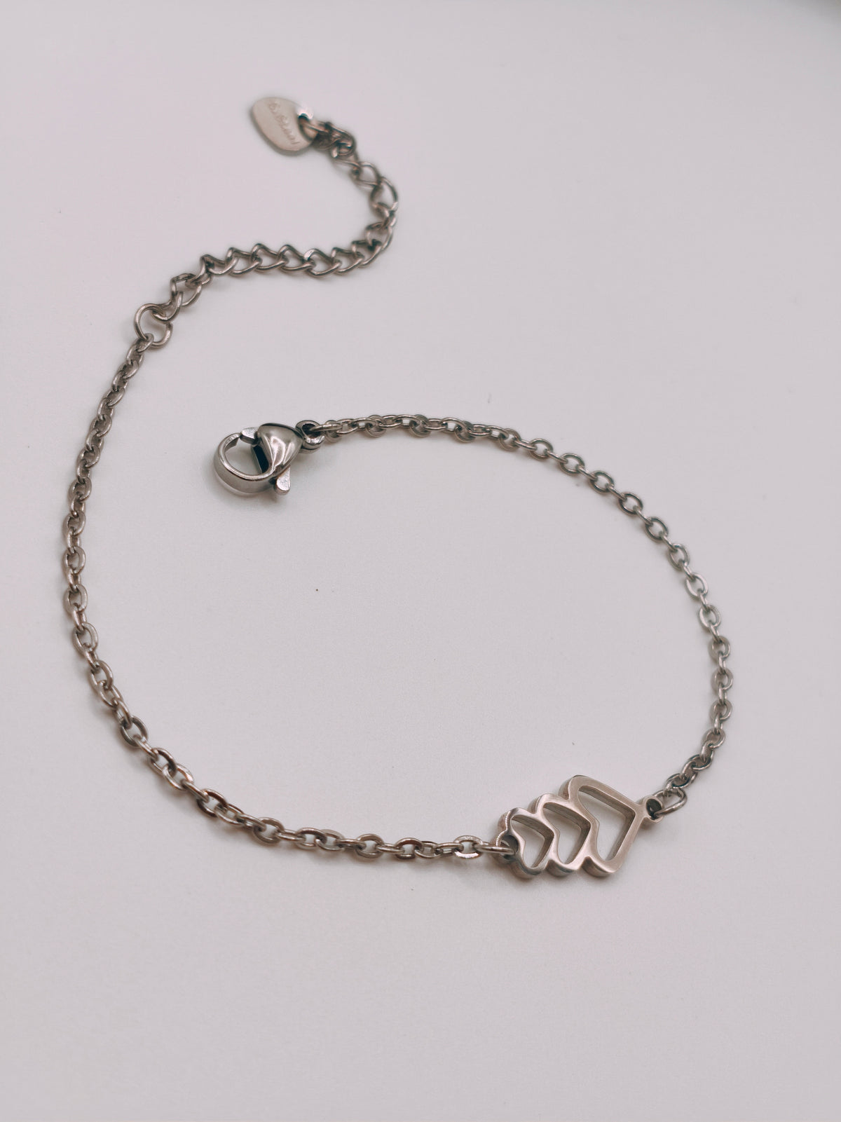 Bracelet Triple Cœur Argenté