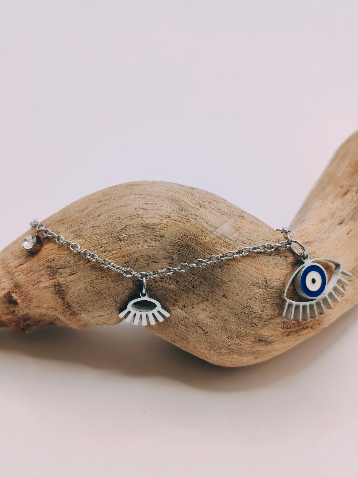 Bracelet Oeil Grec Argenté
