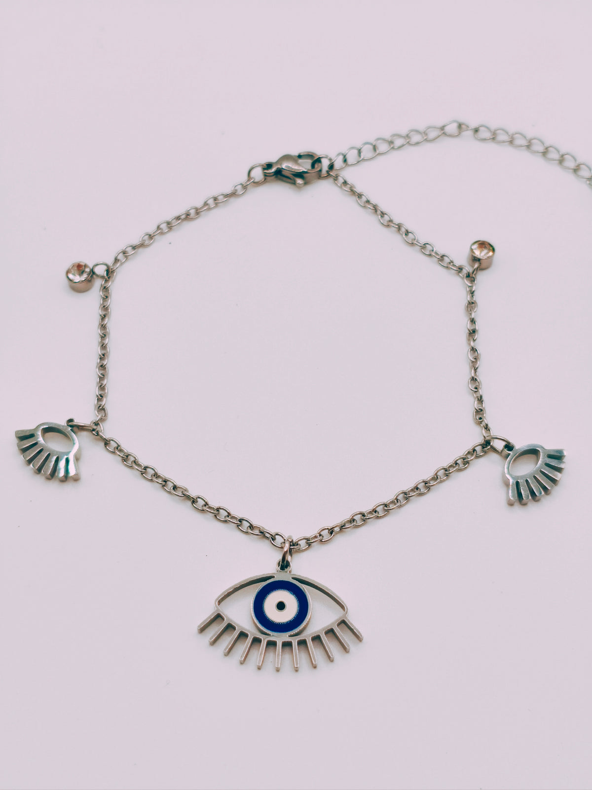 Bracelet Oeil Grec Argenté