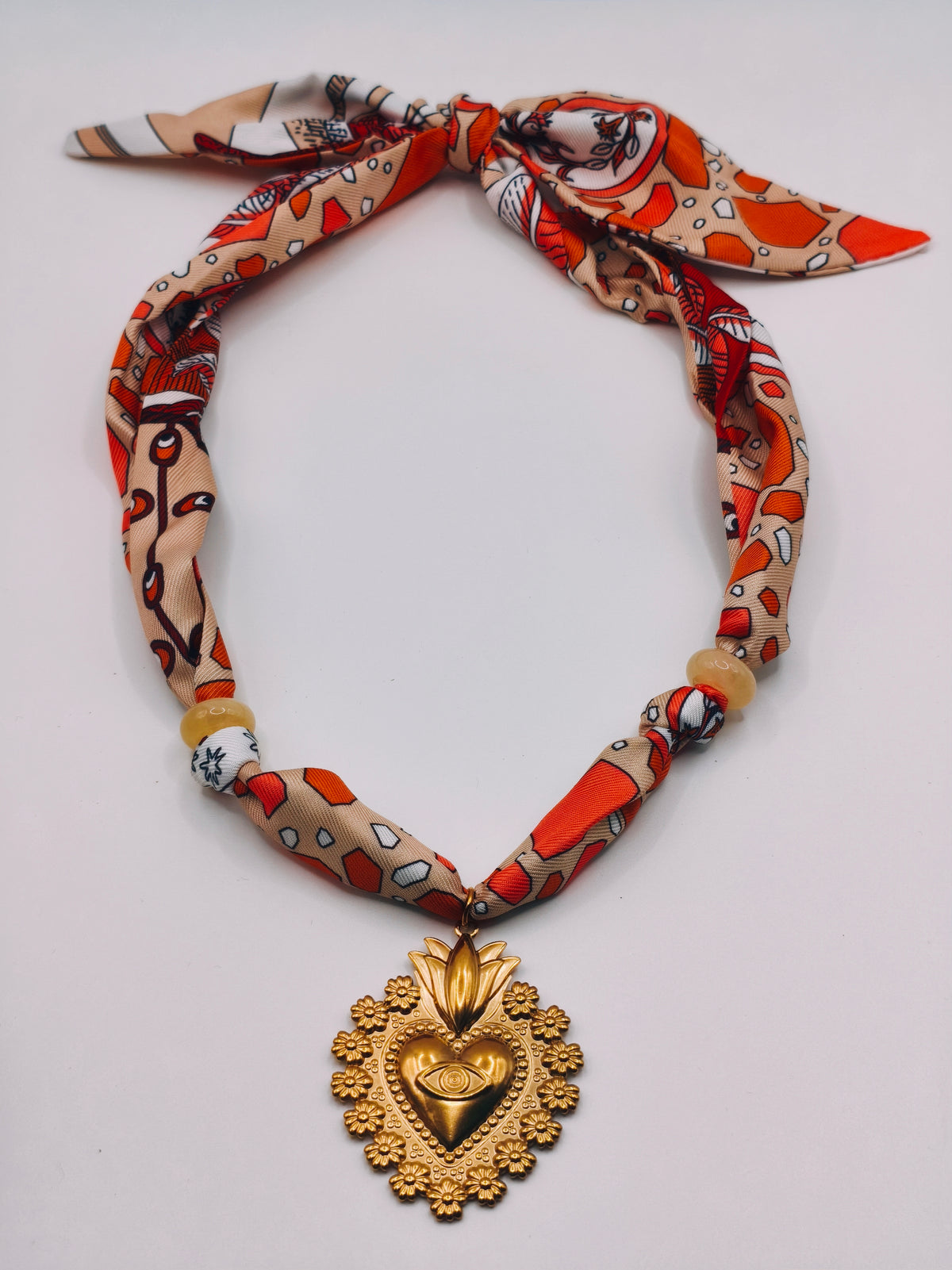 Collier Foulard Cœur