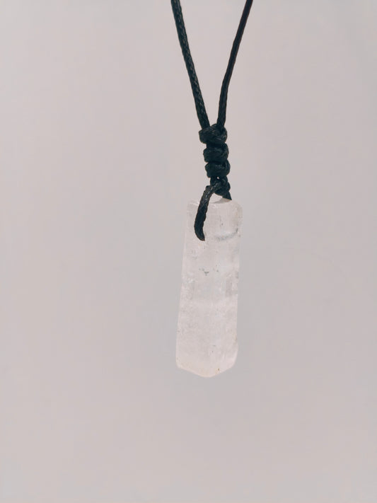 Collier Cristal Blanc Homme