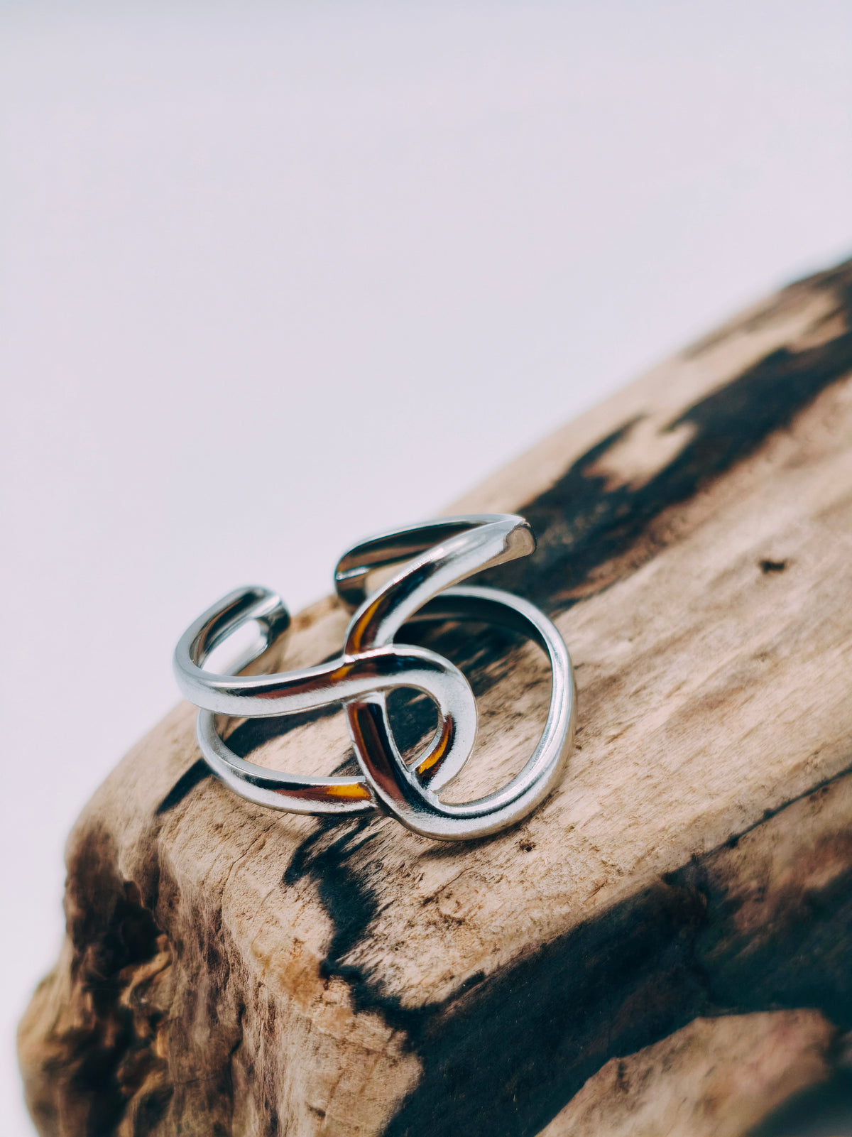 Bague Nouée Argentée