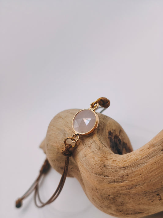 Bracelet Artisanal Quartz Rose