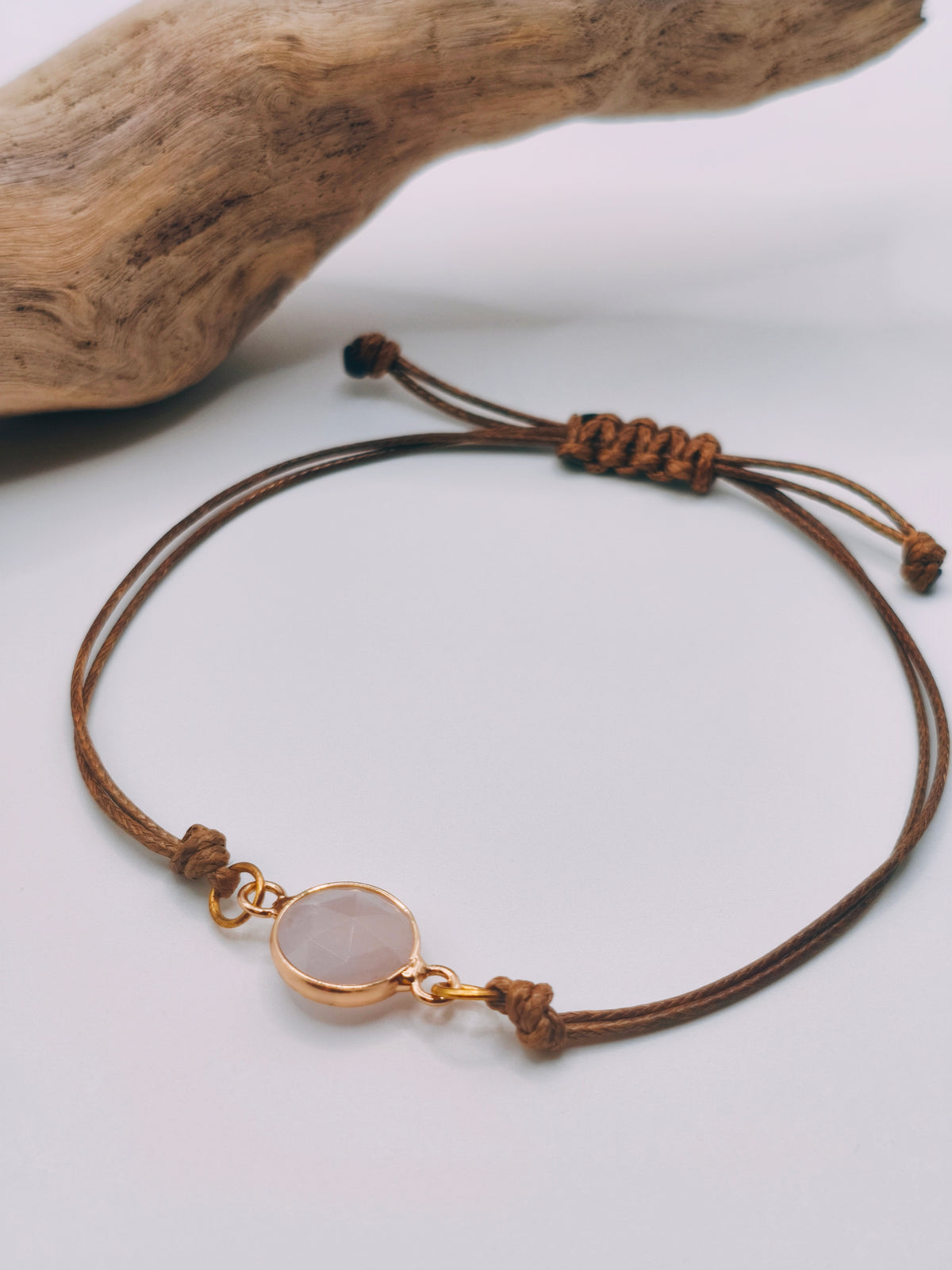 Bracelet Artisanal Quartz Rose
