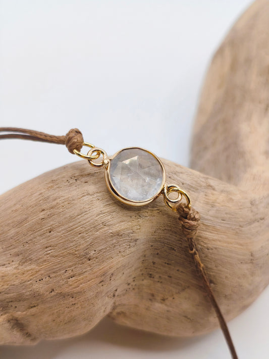 Bracelet Artisanal Cristal Blanc