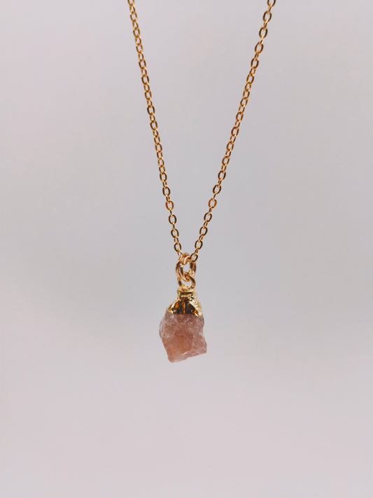 Collier Quartz Rose