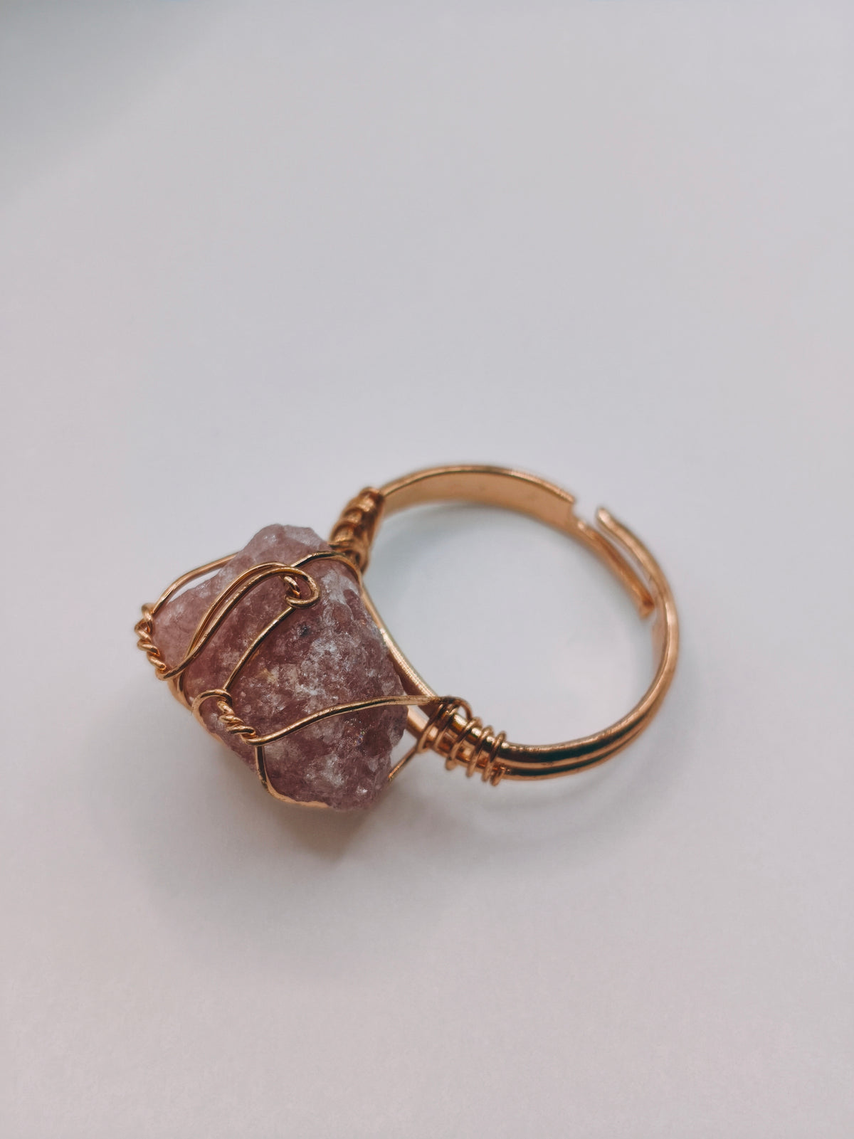 Bague Quartz Rose