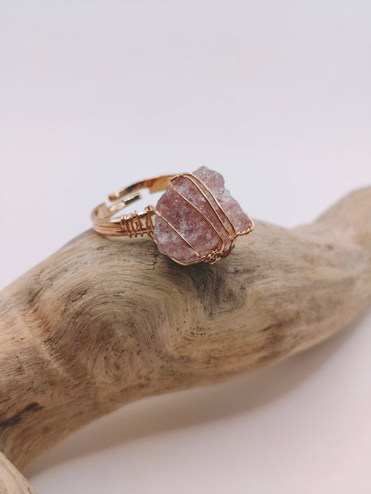Bague Quartz Rose