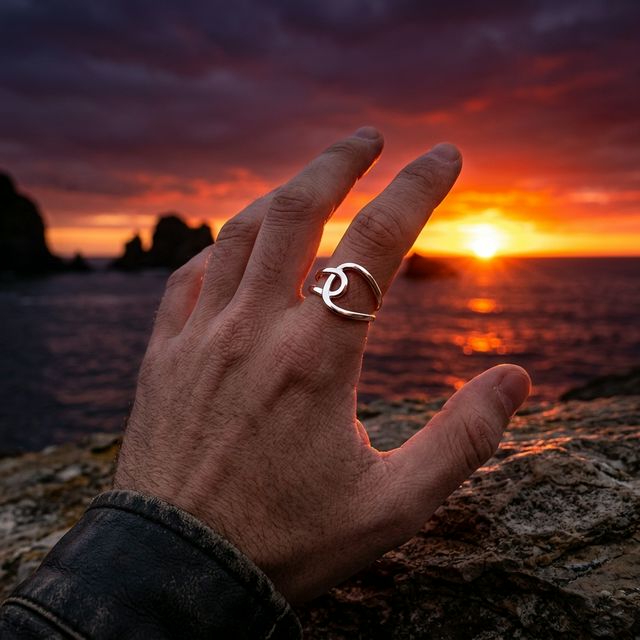 Bague Nouée Argentée