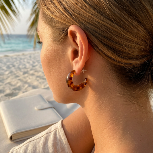 Boucles d'Oreilles Gouttes Ambres