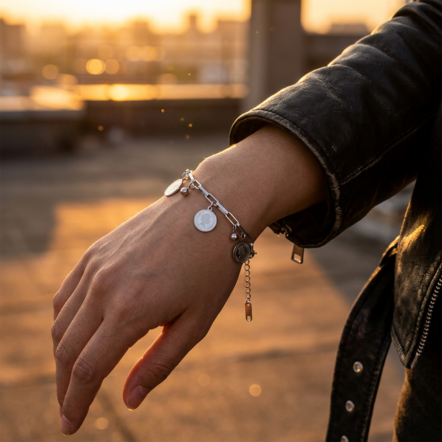 Bracelet Charme Elisabeth Argenté